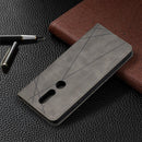 For Nokia 2.4 Rhombus Texture Horizontal Flip Magnetic Leather Case with Holder & Card Slots(Grey)