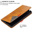 For Nokia 2.4 Rhombus Texture Horizontal Flip Magnetic Leather Case with Holder & Card Slots(Yellow)