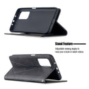 For Xiaomi Mi 10T / 10 Pro 5G Rhombus Texture Horizontal Flip Magnetic Leather Case with Holder & Card Slots(Black)