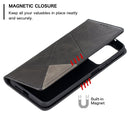 For Xiaomi Mi 10T / 10 Pro 5G Rhombus Texture Horizontal Flip Magnetic Leather Case with Holder & Card Slots(Black)