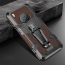 For Huawei Y9a Armor Warrior Shockproof PC + TPU Protective Case(Coffee)