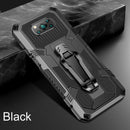 For Xiaomi Poco X3 / Poco X3 FNC / X3 Pro Armor Warrior Shockproof PC + TPU Protective Case(Black)