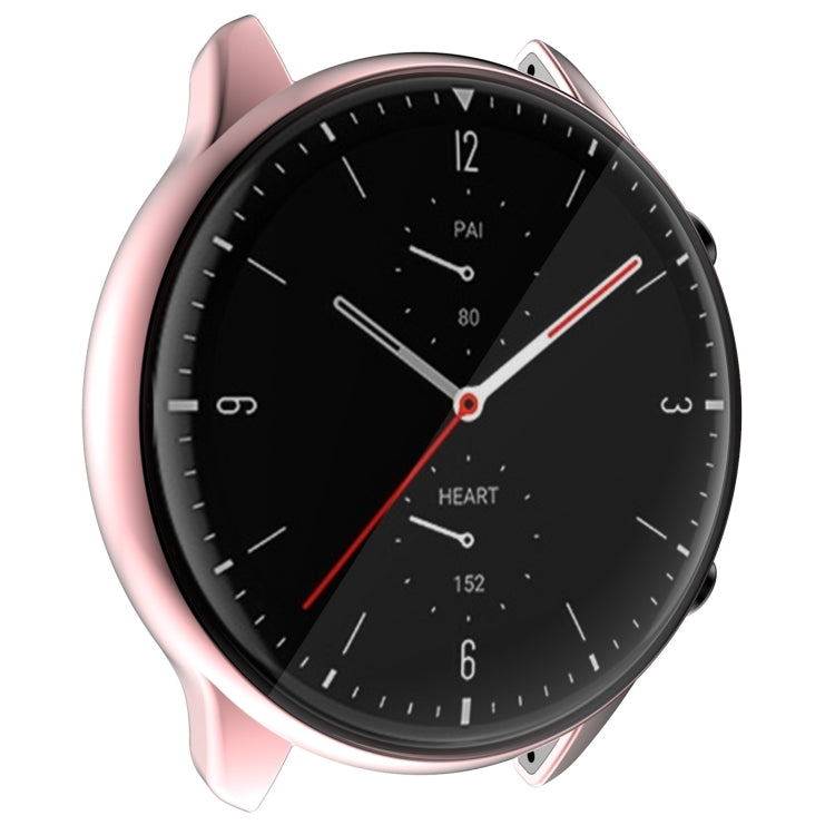 For Amazfit GTR 2 TPU Electroplating Protective Case Cover(Pink)