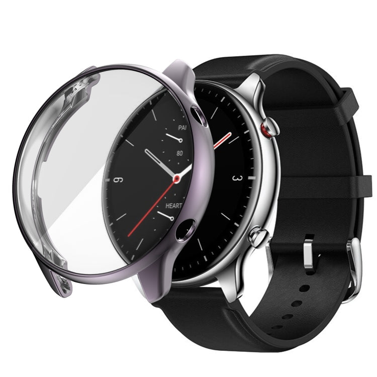 For Amazfit GTR 2 TPU Electroplating Protective Case Cover(Grey)