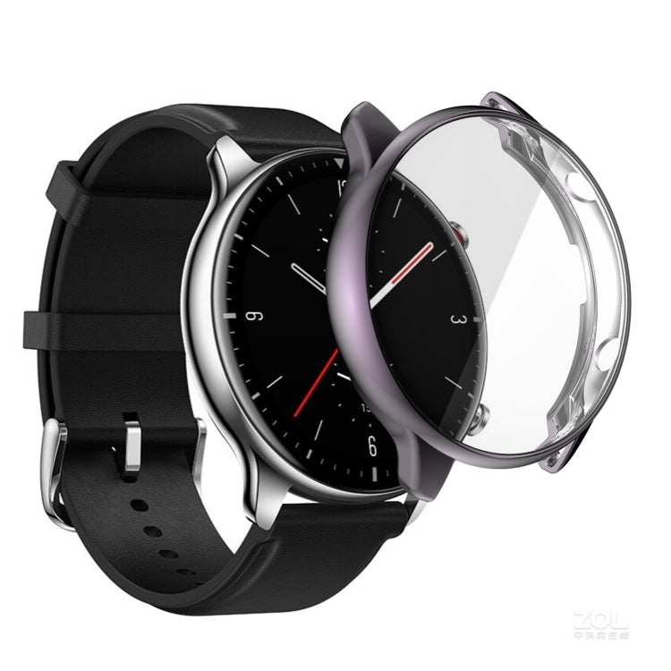 For Amazfit GTR 2 TPU Electroplating Protective Case Cover(Grey)