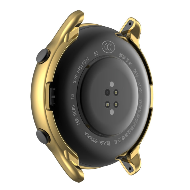 For Amazfit GTR 2 TPU Electroplating Protective Case Cover(Gold)