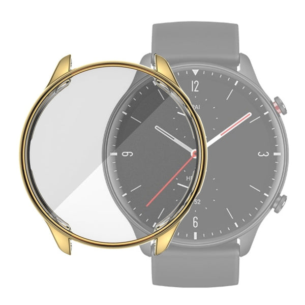For Amazfit GTR 2 TPU Electroplating Protective Case Cover(Gold)