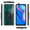 For Huawei Y9 Prime (2019) Shockproof Transparent TPU + Acrylic Protective Case with Ring Holder(Black and Silver)