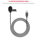 YELANGU MY2-C Type-C Interface Live Broadcast Interview Mobile Phone Single Clip Lavalier Microphone, Length: 1.5m