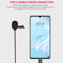 YELANGU MY2-C Type-C Interface Live Broadcast Interview Mobile Phone Single Clip Lavalier Microphone, Length: 1.5m