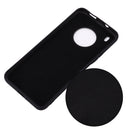 For Huawei Y9a Pure Color Liquid Silicone Shockproof Full Coverage Case(Black)