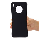 For Huawei Y9a Pure Color Liquid Silicone Shockproof Full Coverage Case(Black)