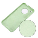 For Huawei Y9a Pure Color Liquid Silicone Shockproof Full Coverage Case(Green)