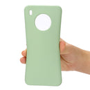 For Huawei Y9a Pure Color Liquid Silicone Shockproof Full Coverage Case(Green)