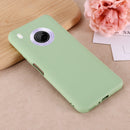 For Huawei Y9a Pure Color Liquid Silicone Shockproof Full Coverage Case(Green)