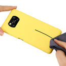 For Xiaomi Poco X3 NFC Pure Color Liquid Silicone Shockproof Full Coverage Case(Yellow)