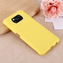 For Xiaomi Poco X3 NFC Pure Color Liquid Silicone Shockproof Full Coverage Case(Yellow)