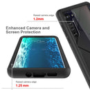 For Motorola Moto Edge Starry Sky Solid Color Series Shockproof PC + TPU Protective Case(Purple)