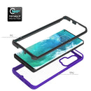 For Motorola Moto Edge Plus Starry Sky Solid Color Series Shockproof PC + TPU Protective Case(White)