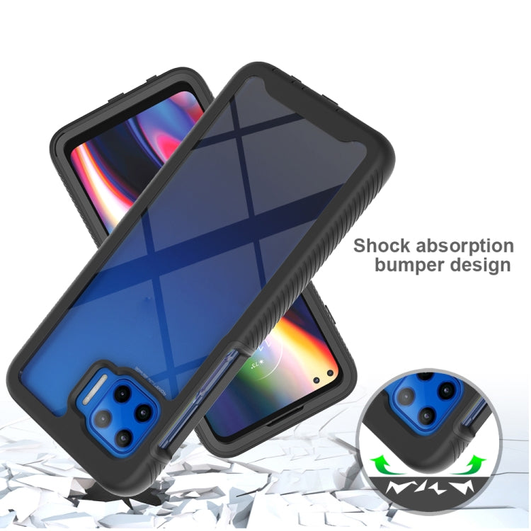 For Motorola Moto G 5G Plus Starry Sky Solid Color Series Shockproof PC + TPU Protective Case(Royal Blue)