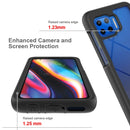 For Motorola Moto G 5G Plus Starry Sky Solid Color Series Shockproof PC + TPU Protective Case(Royal Blue)