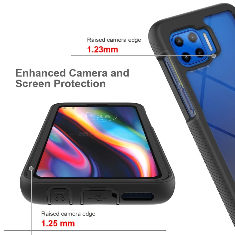 For Motorola Moto G 5G Plus Starry Sky Solid Color Series Shockproof PC + TPU Protective Case(Royal Blue)