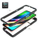 For Motorola Moto G9 Plus Starry Sky Solid Color Series Shockproof PC + TPU Protective Case(Black)