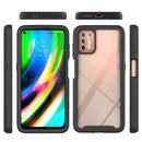 For Motorola Moto G9 Plus Starry Sky Solid Color Series Shockproof PC + TPU Protective Case(Purple)