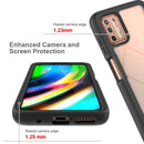 For Motorola Moto G9 Plus Starry Sky Solid Color Series Shockproof PC + TPU Protective Case(Purple)