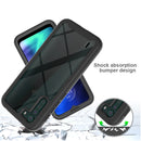 For Motorola Moto One Fusion Starry Sky Solid Color Series Shockproof PC + TPU Protective Case(Light Blue)