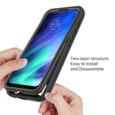 For Motorola Moto One Fusion Starry Sky Solid Color Series Shockproof PC + TPU Protective Case(Light Blue)