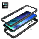 For Motorola Moto One Fusion Starry Sky Solid Color Series Shockproof PC + TPU Protective Case(Light Blue)