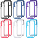 For Motorola Moto One Fusion Starry Sky Solid Color Series Shockproof PC + TPU Protective Case(Light Blue)