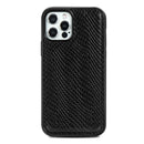 Python Texture Embossing Magnetic PU + TPU Protective MagSafe Case For iPhone 12 / 12 Pro(Black)