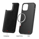 Python Texture Embossing Magnetic PU + TPU Protective MagSafe Case For iPhone 12 / 12 Pro(Black)