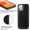 Python Texture Embossing Magnetic PU + TPU Protective MagSafe Case For iPhone 12 / 12 Pro(Black)