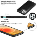 Python Texture Embossing Magnetic PU + TPU Protective MagSafe Case For iPhone 12 / 12 Pro(Black)