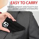 Python Texture Embossing Magnetic PU + TPU Protective MagSafe Case For iPhone 12 / 12 Pro(Black)