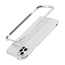 Aurora Series Lens Protector + Metal Frame Protective Case For iPhone 12(Silver)