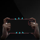 Aurora Series Lens Protector + Metal Frame Protective Case For iPhone 12(Blue)