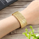 Elastic Aluminum Watch Band For Apple Watch Series 7 41mm / 6 & SE & 5 & 4 40mm / 3 & 2 & 1 38mm(Gold)
