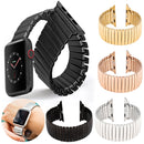 Elastic Aluminum Watch Band For Apple Watch Series 7 41mm / 6 & SE & 5 & 4 40mm / 3 & 2 & 1 38mm(Gold)