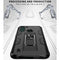 For Motorola One Fusion Soldier Armor Shockproof TPU + PC Magnetic Protective Case with Holder(Red)