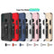 For Motorola One Fusion Soldier Armor Shockproof TPU + PC Magnetic Protective Case with Holder(Red)