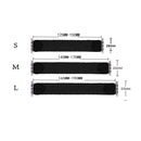 Nylon + Leather Braided Watch Band For Apple Watch Series 8&7 41mm / SE 2&6&SE&5&4 40mm / 3&2&1 38mm, Size:L(Black)