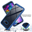 For LG V50S ThinQ 5G / G8X ThinQ Starry Sky Solid Color Series Shockproof PC + TPU Protective Case(Black)