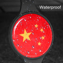 Car Silicone Anti Static Strap Reflective Electrostatic Belt(Chinese flag)
