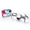 STARTRC 1108673 Machine Body + Remote Control + Battery Decorative Stickers Set for DJI Mavic Mini 2(Ink Cloud)