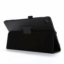 For Samsung Galaxy Tab A7 10.4 (2020) T500 Litchi Texture Horizontal Flip Solid Color Leather Case with Holder(Black)
