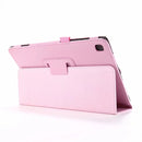 For Samsung Galaxy Tab A7 10.4 (2020) T500 Litchi Texture Horizontal Flip Solid Color Leather Case with Holder(Pink)